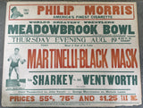 MARTINELLI, TONY-BLACK MASK ON SITE WRESTLING POSTER (1943)