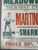 MARTINELLI, TONY-BLACK MASK ON SITE WRESTLING POSTER (1943)