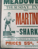 MARTINELLI, TONY-BLACK MASK ON SITE WRESTLING POSTER (1943)