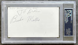 MATHIS, BUSTER INK SIGNED INDEX CARD (PSA/DNA)