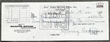 MATTHEWS, LEN SIGNED PAYROLL CHECK (1961)