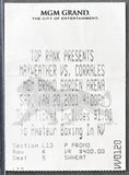 MAYWEATHER, JR., FLOYD-DIEGO CORRALES ON SITE STUBLESS TICKET (2001)