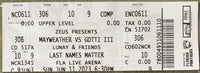 MAYWEATHER, JR., FLOYD-JOHN GOTTI III ON SITE EXHIBITION FULL TICKET (2023)