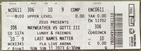 MAYWEATHER, JR., FLOYD-JOHN GOTTI III ON SITE EXHIBITION FULL TICKET (2023)