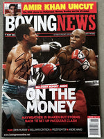 MAYWEATHER, JR., FLOYD & SUGAR SHANE MOSLEY SIGNED BOXING NEWS (2019-JSA)