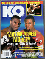 MAYWEATHER JR., FLOYD & SUGAR SHANE MOSLEY SIGNED KO MAGAZINE (1999-JSA)