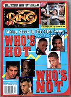 MAYWEATHER JR., FLOYD & SUGAR SHANE MOSLEY SIGNED RING MAGAZINE (1999-JSA)