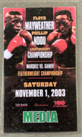 MAYWEATHER, JR., FLOYD-PHILIP NDOU MEDIA CREDENTIAL (2003)