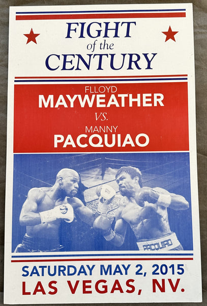 MAYWEATHER, JR., FLOYD-MANNY PACQUIAO SOUVENIR POSTER (2015)
