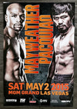 MAYWEATHER, JR., FLOYD-MANNY PACQUIAO SOUVENIR POSTER (2015)