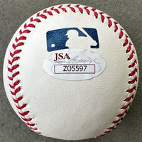 MAYWEATHER, JR., FLOYD SIGNED BASEBALL (JSA AUTHENTICATED)