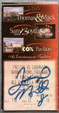 FREITAS, ACELINO-JOEL CASAMAYOR SIGNED ON SITE STUBLESS TICKET (2002-SIGNED BY FLOYD MAYWEATHER, JR.)