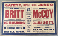MCCOY, YOUNG KID-SAMMY BRITT ON SITE POSTER (1914)