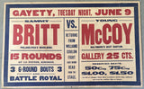 MCCOY, YOUNG KID-SAMMY BRITT ON SITE POSTER (1914)