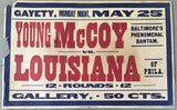 MCCOY, YOUNG KID-LOUISIANA ON SITE POSTER (1914)