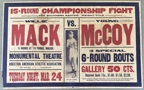 MCCOY, YOUNG KID-WILLIE MACK ON SITE POSTER (1914)