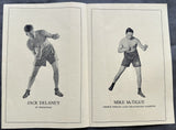 DELANEY, JACK-MIKE MCTIGUE OFFICIAL PROGRAM (1926)