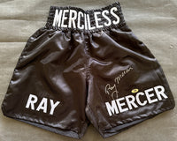 MERCER, RAY SIGNED BOXING TRUNKS