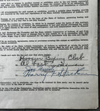 MICELI, JOE SIGNED FIGHT CONTRACT (1954-AL ANDREWS FIGHT)