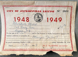 MILES, MARSHALL MANAGER'S LICENSES (1948-49)