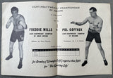 MILLS, FREDDIE-POL GOFFAUX OFFICIAL PROGRAM (1947)