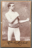 MITCHELL, CHARLIE CABINET CARD (JOHN WOOD)