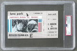 MONZON, CARLOS-BENNIE BRISCOE FULL TICKET (1972-PSA/DNA EX-MT 6)