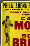 MONZON, CARLOS-BENNIE BRISCOE SIGNED CLOSED CIRCUIT POSTER (1972-SIGNED BY BRISCOE)