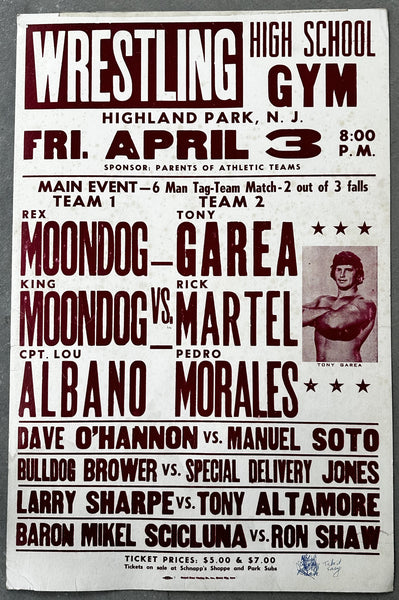 Moondog Rex V Reno Riggins MORALES, PEDRO & RICK MARTEL & TONY GAREA VS MOONDOG REX & MOONDOG KIN ...