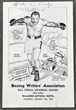 MOORE, ARCHIE VINTAGE SIGNED BOXING WRITERS' ASSOCIATION PROGRAM (1959)