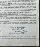 MOORE, ARCHIE SIGNED FIGHT CONTRACT (1960-WILLIE BESMANOFF FIGHT-ALSO SIGNED BY JACK KEARNS)