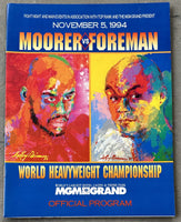 FOREMAN, GEORGE-MICHAEL MOORER OFFICIAL PROGRAM (1994-FOREMAN WINS TITLE)