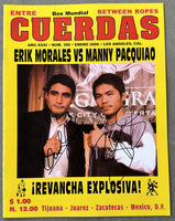 PACQUIAO, MANNY-ERIK MORALES II SIGNED BOX MUNDIAL CUERDAS MAGAZINE (2006-SIGNED BY BOTH-JSA)