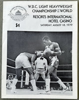 MUHAMMAD, MATTHEW SAAD-JOHN CONTEH OFFICIAL PROGRAM (1979)