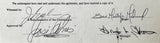 MUHAMMAD, EDDIE MUSTAFA SIGNED BOXER MANAGER AGREEMENT (1985-ALSO SIGNED BY JOSE TORRES)