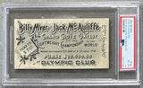 MCAULIFFE, JACK-BILLY MYER ON SITE FULL TICKET (1892-PSA/DNA VG-EX 4))