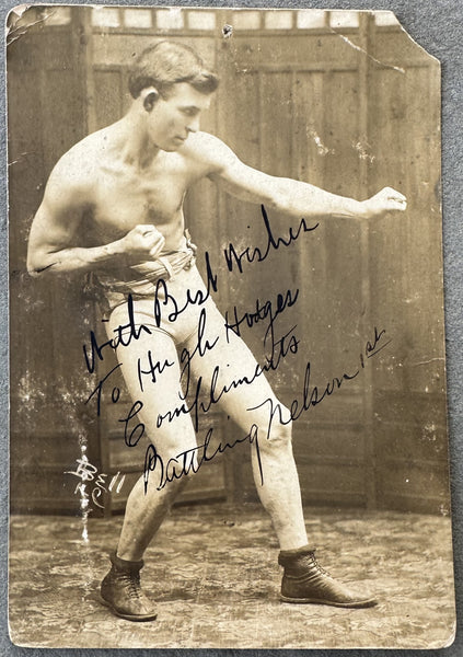 NELSON, BATTLING SIGNED PHOTO