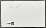 NOLL, CHUCK SIGNED INDEX CARD (JSA)