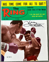 NORTON, KEN SIGNED JULY 1973 RING MAGAZINE (JSA)