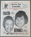 CHACON, BOBBY-RUBEN OLIVARES III SOUVENIR PROGRAM (1977)