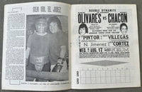 CHACON, BOBBY-RUBEN OLIVARES III SOUVENIR PROGRAM (1977)