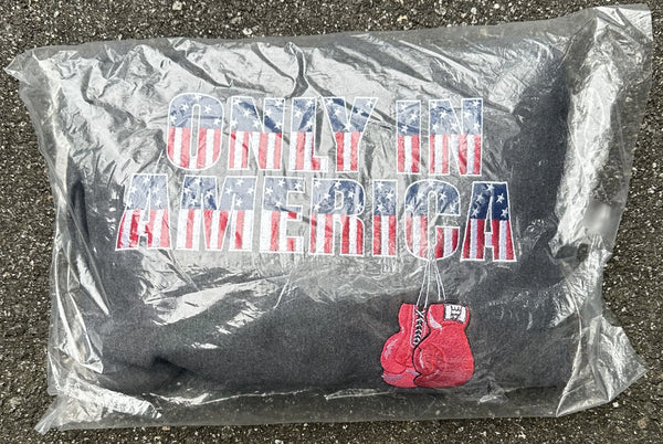 KING, DON "ONLY IN AMERICA" T SWEATSHIRT (ORIGINAL PACKAGING)