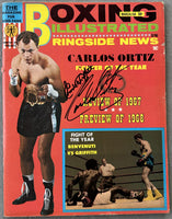 ORTIZ, CARLOS & EMILE GRIFFITH SIGNED BOXING ILLUSTRATED (1968-JSA)