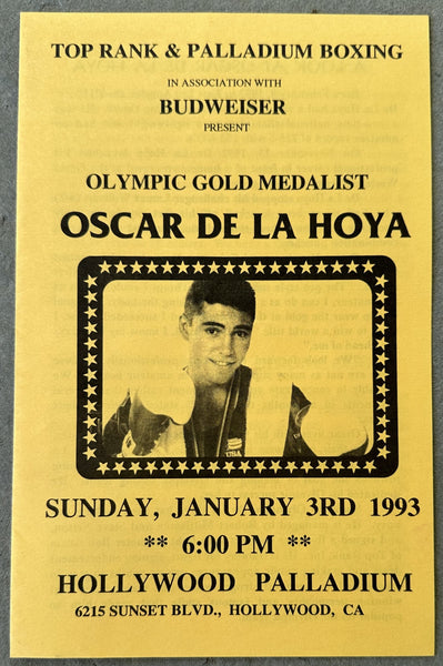 DE LA HOYA, OSCAR-PARIS ALEXANDER OFFICIAL PROGRAM (1993)