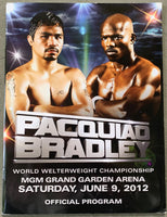 PACQUIAO, MANNY-TIMOTHY BRADLEY OFFICIAL PROGRAM (2012)