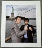 PACQUIAO, MANNY & OSCAR DE LA HOYA SIGNED LARGE FORMAT PHOTOGRAPH