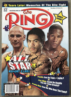 PACQUIAO, MANNY & FLOYD MAYWEATHER, JR. SIGNED RING MAGAZINE (2007-JSA)