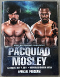 PACQUIAO, MANNY-SUGAR SHANE MOSLEY OFFICIAL PROGRAM (2011)