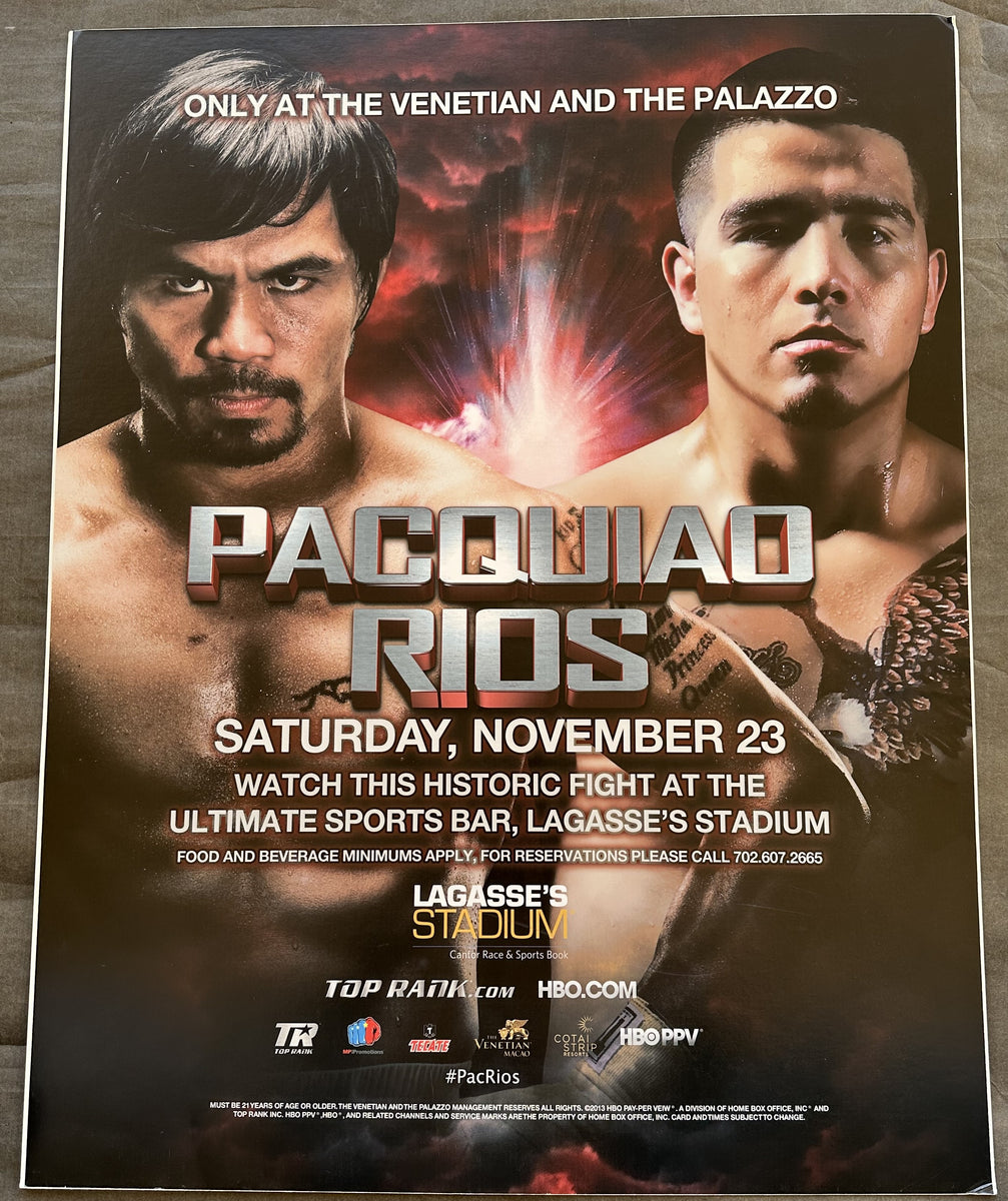 PACQUIAO, MANNY-BRANDON RIOS CLOSED CIRCUIT POSTER (2013) – JO Sports Inc.