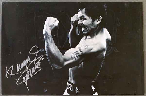 PACQUIAO, MANNY SIGNED LARGE FORMAT PHOTO